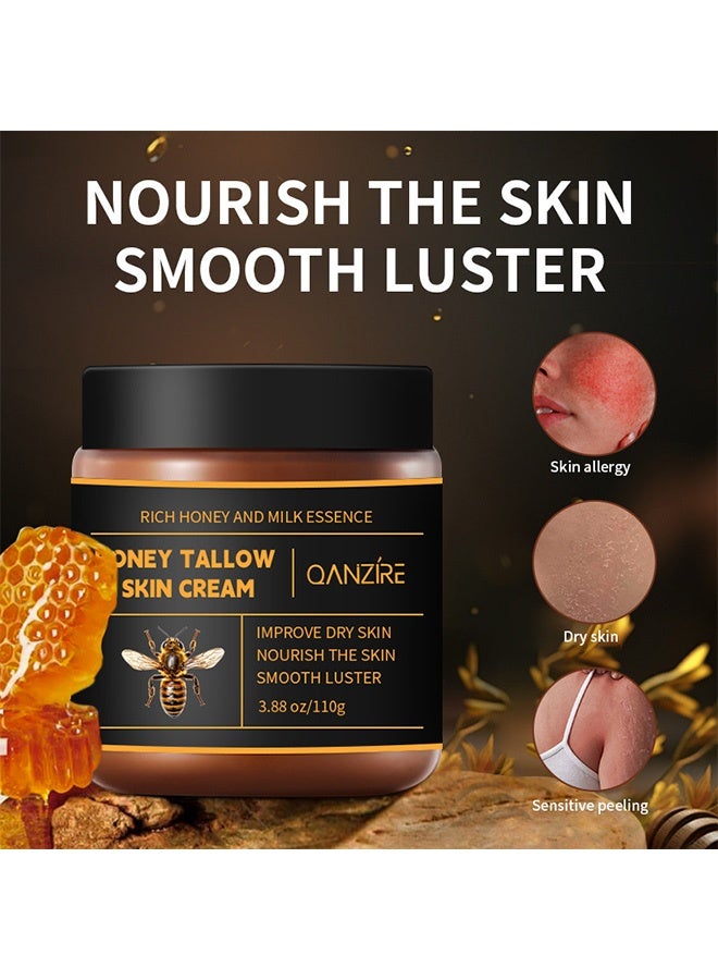 QANZIRE Honey Tallow Skin Cream - Moisturizing and Non-Greasy - 110g - Image 5